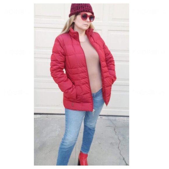 Vintage Moncler Red Square Quilted Puffer Jacket Coat - Picture 2 of 11